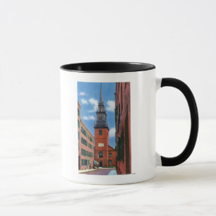 Caneca Vista exterior da igreja norte velha