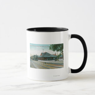 Caneca Vista exterior do depósito pacífico do sul