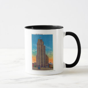 Caneca Vista Exterior do Edifício em Torre Estatal