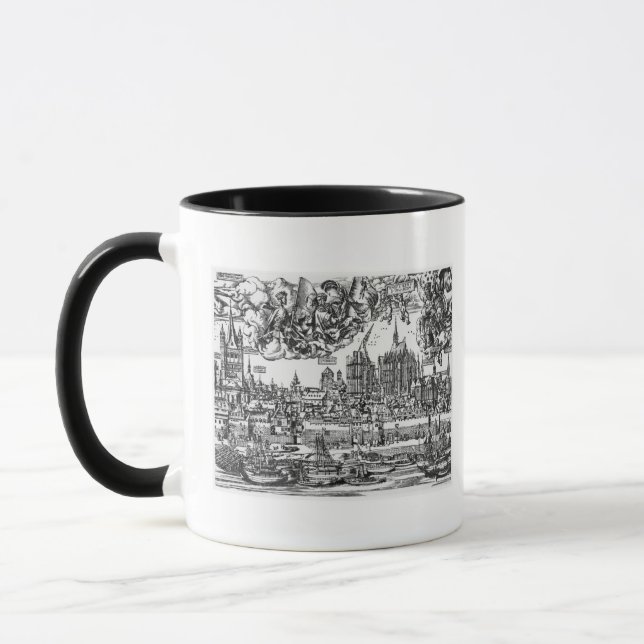 Caneca Vista geral da água de Colônia, 1531 (gravura) (Esquerda)