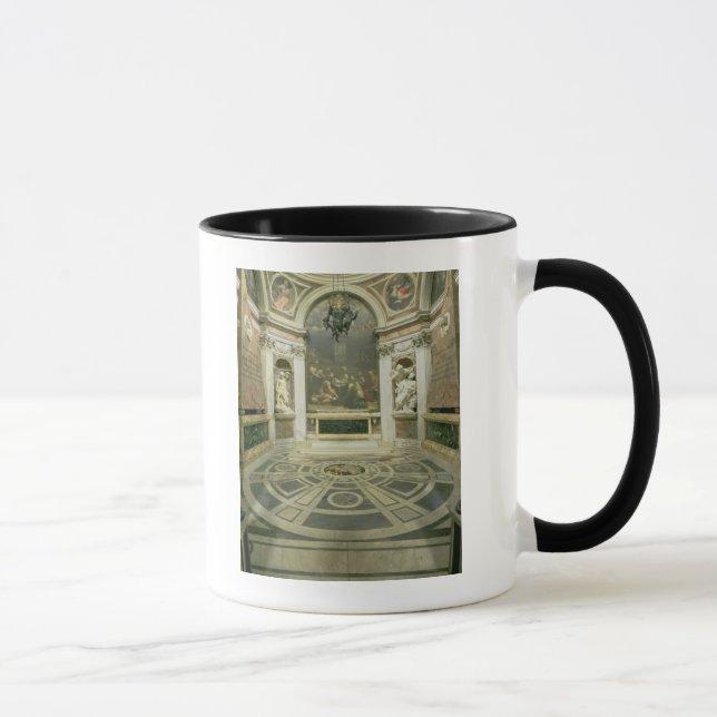 Caneca Vista interior da capela octogonal de Chigi (Direita)