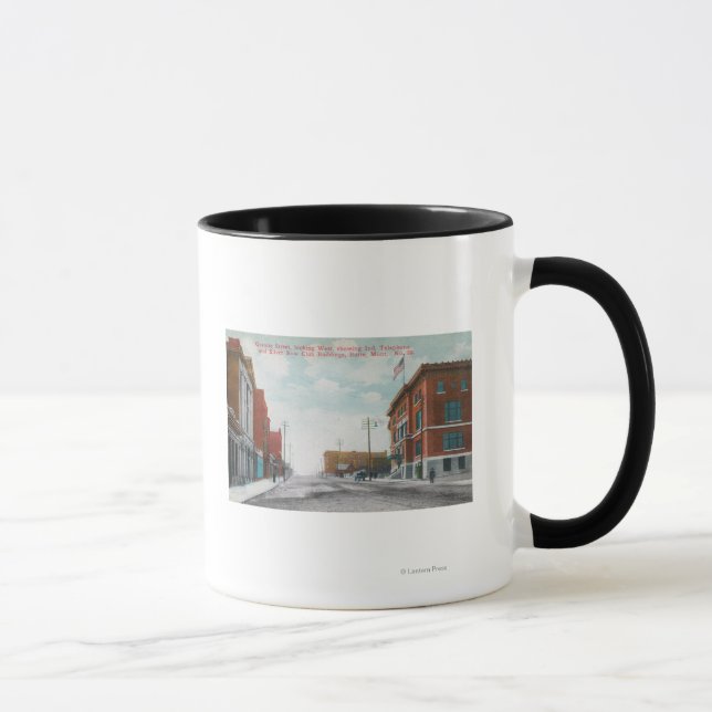 Caneca Vista Ocidental de Granite StreetButte, MT (Direita)