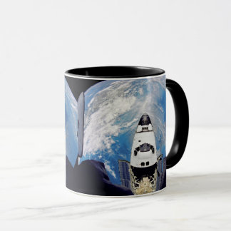 Caneca Vista olho de peixe do Ônibus Espacial Atlantis em