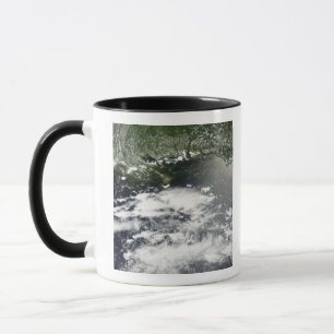 Caneca Vista satélite do óleo que escapa 2