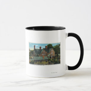 Caneca Vista traseira da Casa de Sete Gables