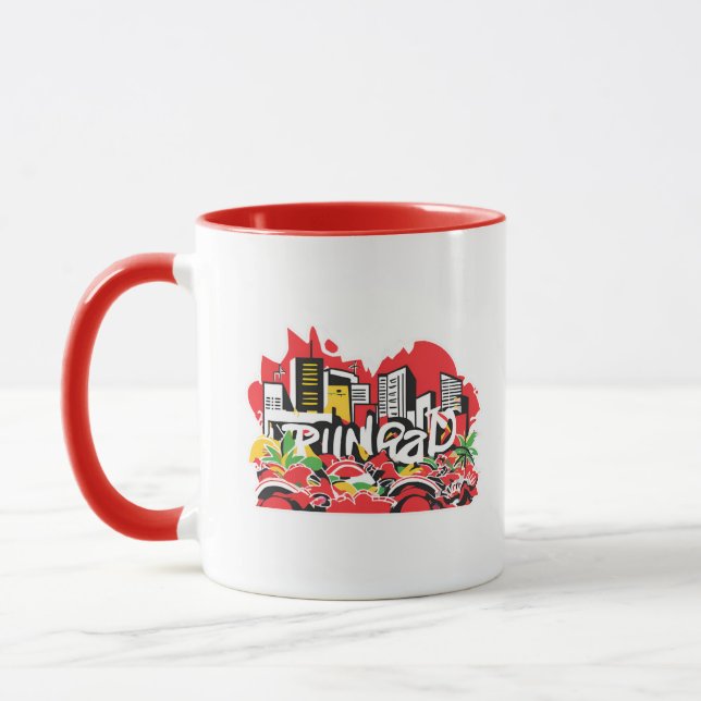 Caneca Vistas da cidade de Grafite de Trinidad (Esquerda)