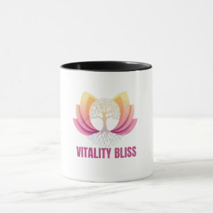 Caneca "Vitality Bliss Health & Wellness Logo Mug