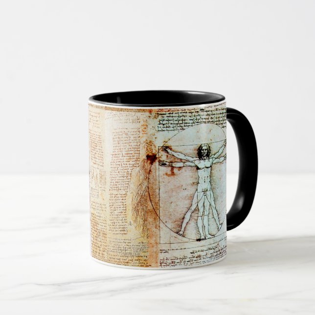 Caneca VITRUVIAN MAN Antique Paraminho (Frente Esquerda)