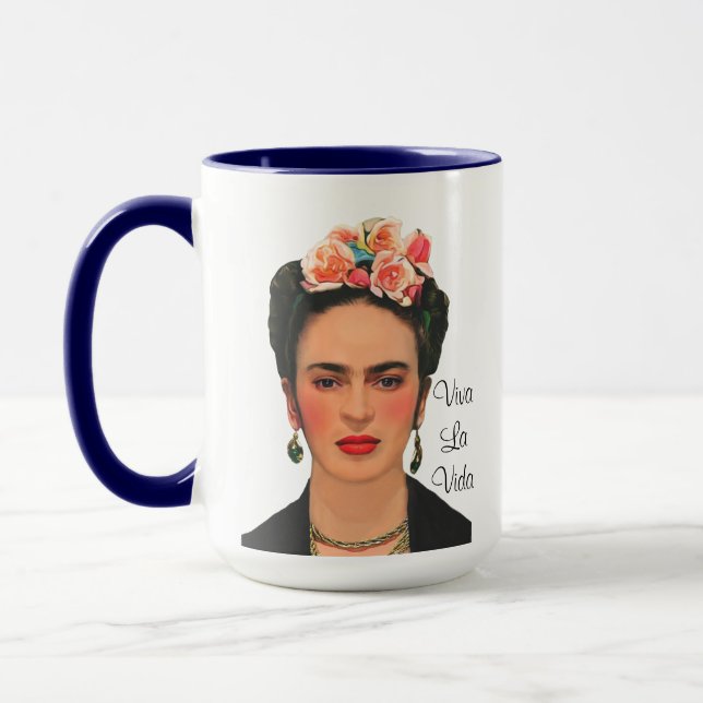 Caneca Viva La Vida - Frida Kahlo Mug (Esquerda)