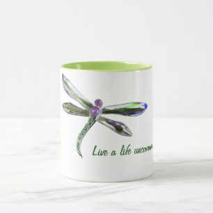 Caneca Viva uma vida incomum - Dragonfly Mug