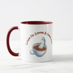 Caneca Vivendo Em Cafeína E Criatividade - 11 Oz Mug