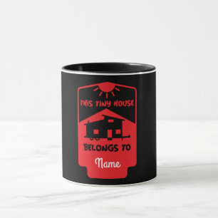 Caneca Vivendo em Casas Pequenas - Pequenas Casas