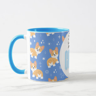 Caneca Vivendo Minha Melhor Vida De Corgi Engraçado, Boni