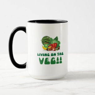 Caneca Vivendo no Veg!