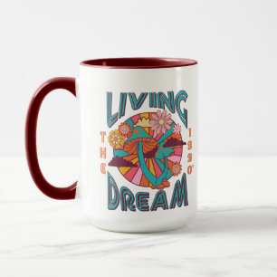 Caneca Vivendo o Sonho dos 90".