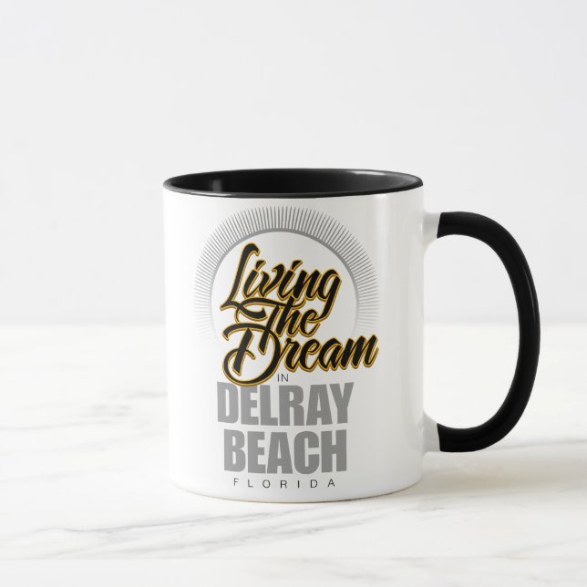 Caneca Vivendo o sonho em Delray Beach (Direita)