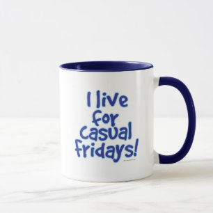 Caneca Vivo para o Slogan de Trabalho de Sexta-Feira Casu