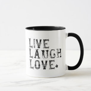 Caneca vivo, riso, amor