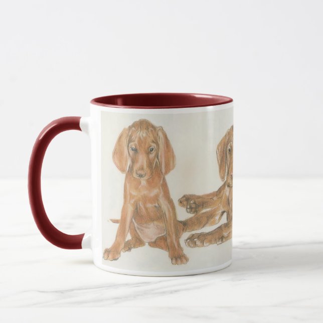 Caneca Vizsla Puppies Húngaros (Esquerda)