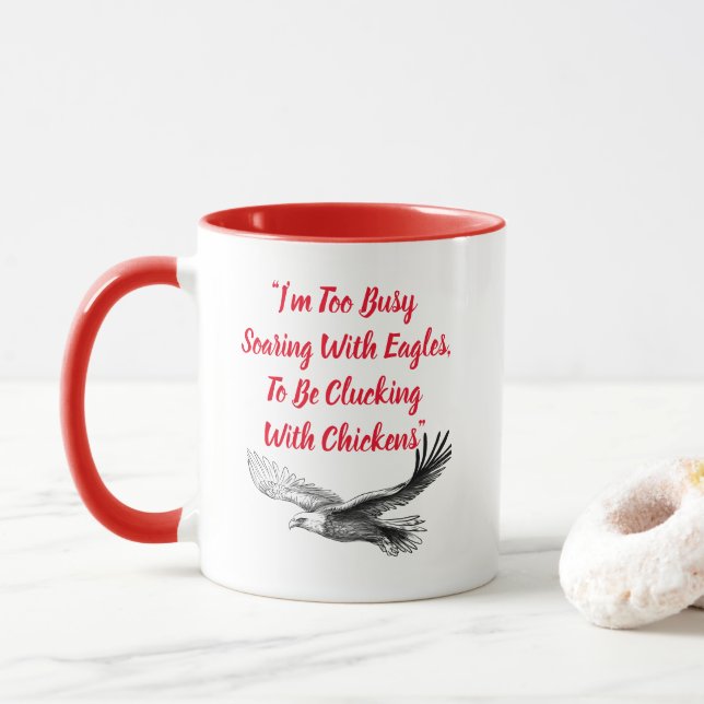 Caneca "Voando Com Águias" (Com Donut)