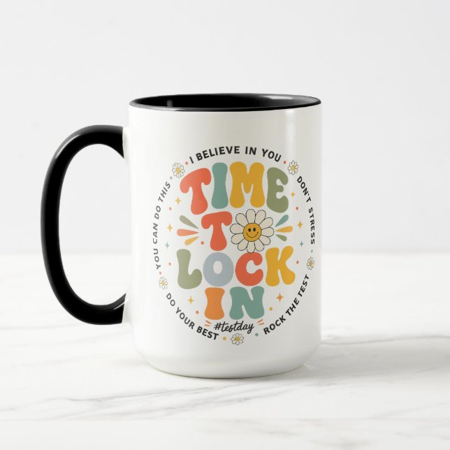 Caneca Você Conseguiu Dia de Teste Testes Estaduais Hora  (Esquerda)