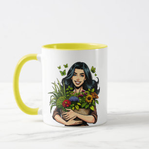 Caneca Você Cresce Garota! Planta Pun Engraçado Viciado