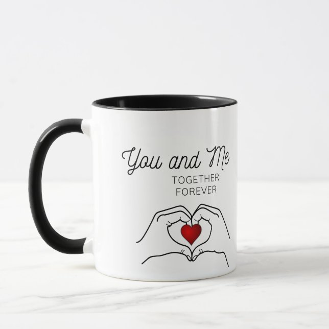Caneca Você E Eu Juntos Para Sempre. (Esquerda)