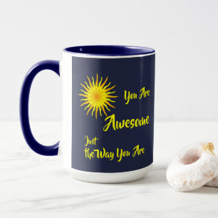 Caneca "Você é incrível" Amarelo brilhante