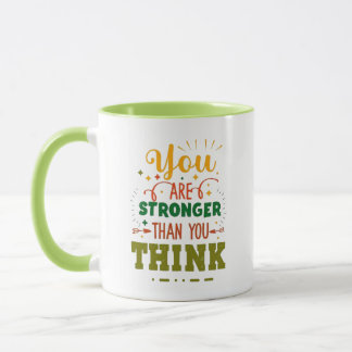 Caneca Você É Mais Forte Do Que Acha | cafetão verde