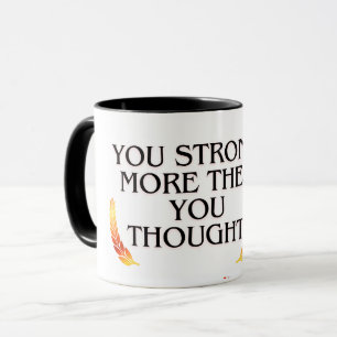 Caneca Você é mais forte do que pensa - Elegante Dourado