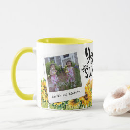 Caneca Você É Meu Sol - Girassóis - 2 Fotografias Mug