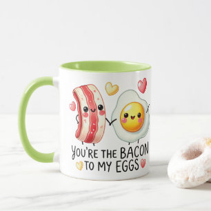 Caneca Você é o Bacon para meus Ovos — Casal de Piada de 