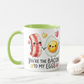 Caneca Você é o Bacon para meus Ovos — Casal de Piada de