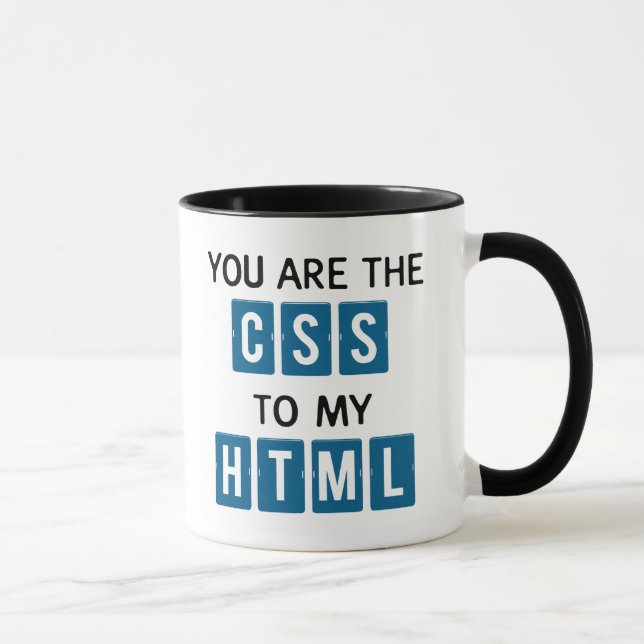Caneca Você é o CSS a meu HTML (Direita)