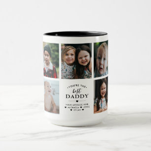Caneca Você é o Melhor (Papai/Outro) Colagem de 7 Fotos