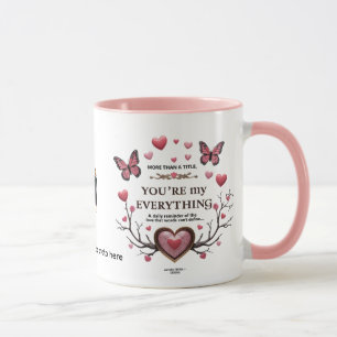 Caneca Você é o meu "Tudo" - Butterfly Heart Mug
