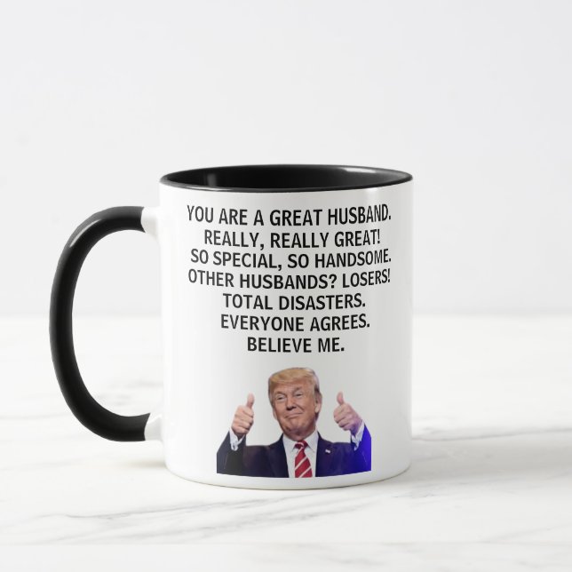 Caneca Você é realmente um marido Excelente, Trump (Esquerda)