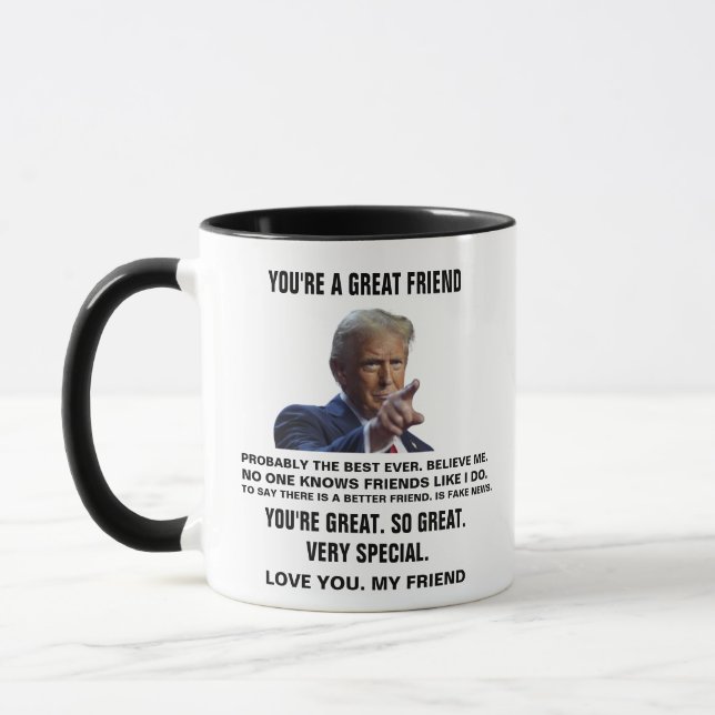 Caneca Você é um amigo Excelente, o melhor amigo (Esquerda)