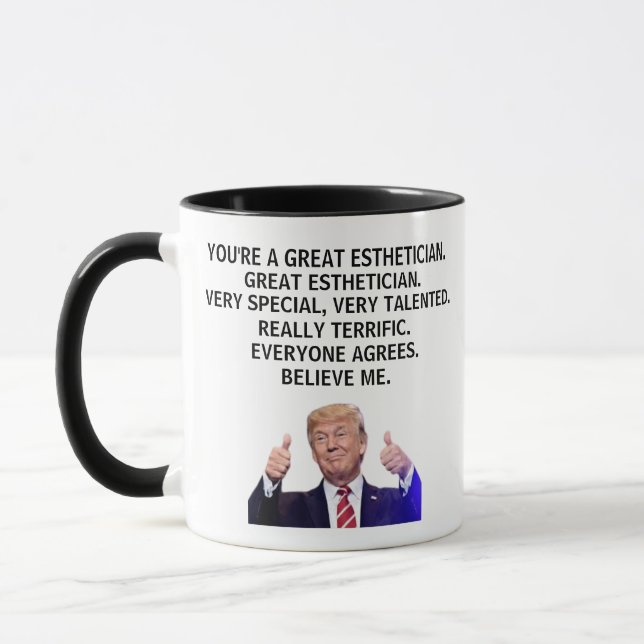 Caneca Você é um esteticista Excelente, Engraçado (Esquerda)