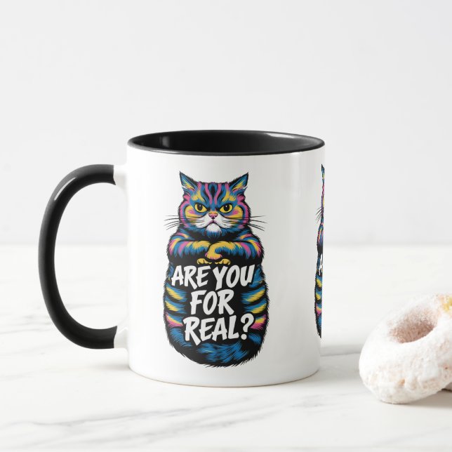 Caneca Você É Um Gato Muito Engraçado. (Com Donut)