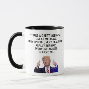 Caneca Você é um Meemaw muito Excelente, Engraçado Trump