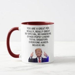 Caneca Você é um Pop realmente Excelente, sério, Trump Mu