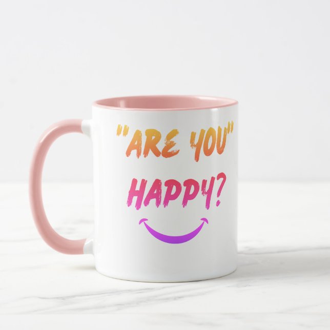 Caneca Você está feliz Clássico Mug, 11 oz? (Esquerda)