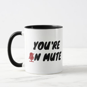 Caneca Você está no mudo” Citação Engraçada