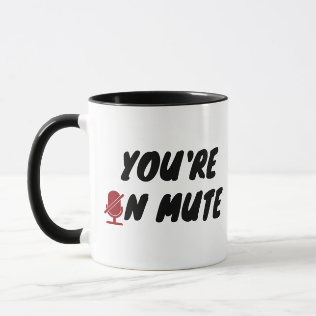 Caneca Você está no mudo” Citação Engraçada  (Esquerda)