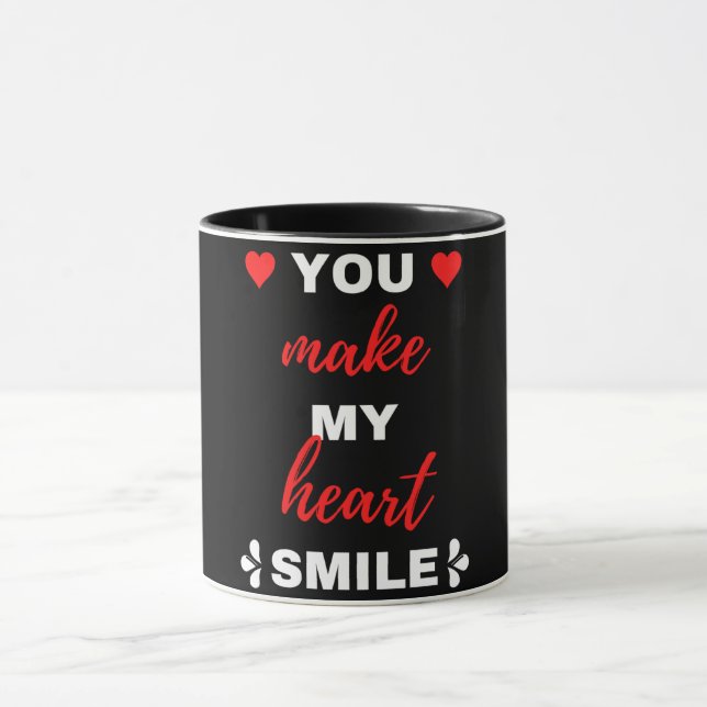 Caneca Você Faz Meu Coração Sorrir (Centro)