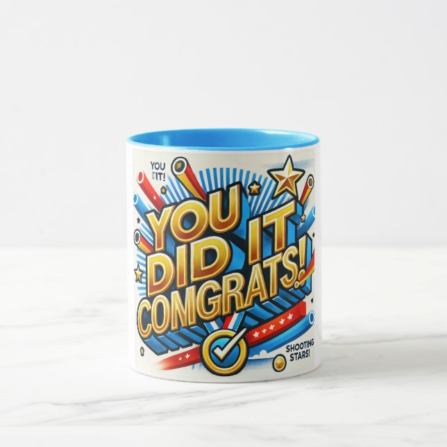 Caneca Você Fez Mug | Maçã de Parabéns (Centro)