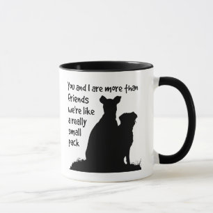 Caneca Você & I mais do que amigos como o bloco pequeno