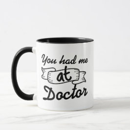 Caneca Você me pegou no Dr. Mug, doutor engraçado
