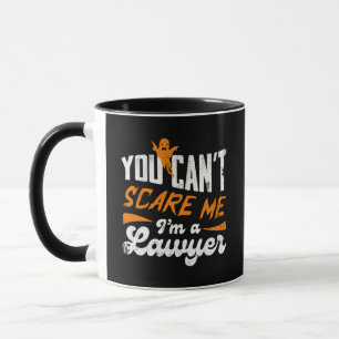 Caneca Você não pode me assustar Eu sou um advogado dotad